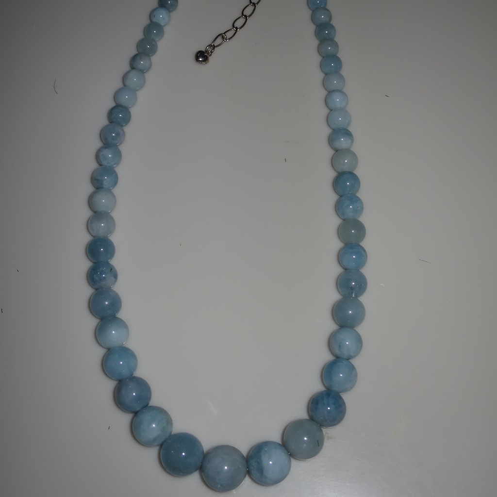 Stunning! Jay King Dtr Mine Finds Natural Blue Lace Agate Beads Necklace Nice!!